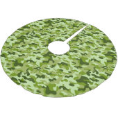 Green Camouflage - Weihnachtsbaumrock Polyester Weihnachtsbaumdecke (Schrägansicht)