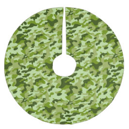 Green Camouflage - Weihnachtsbaumrock Polyester Weihnachtsbaumdecke