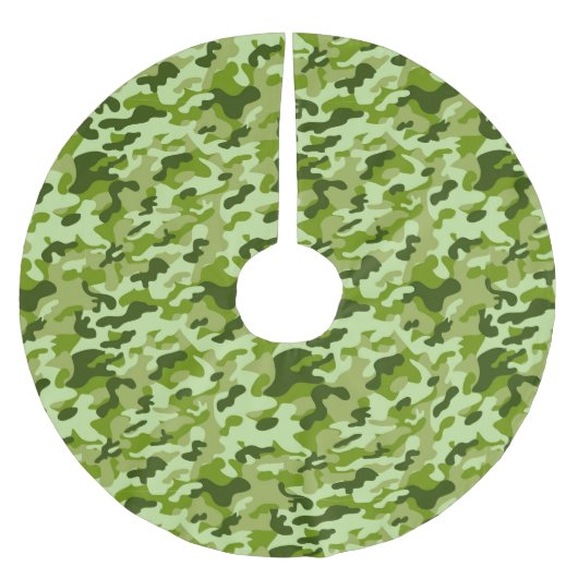 Green Camouflage - Weihnachtsbaumrock Polyester Weihnachtsbaumdecke (Vorderseite)