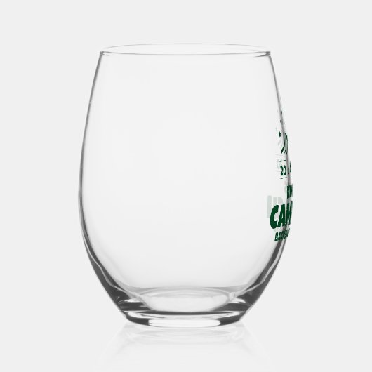 Green Camp Bachelorette Außenbereich Weinglas Ohne Stiel (Rechts)