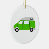 Green Camper Van High Top Mobile Freiheit Keramik Ornament (Rechts)