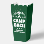 Green Camping Junggeselinnen-Abschied Geschenkschachtel (Rückseite)