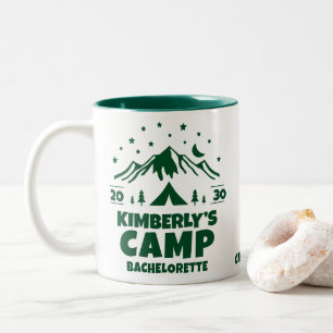 Green Camping Junggeselinnen-Abschied Zweifarbige Tasse