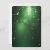 Green Candles Christmas Holiday Party Invitation Einladung (Rückseite)