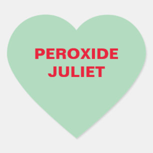 Green Candy Herz Herz-Aufkleber