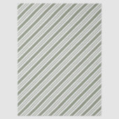 Green Candy Strip Weihnachtsfeier Seidenpapier (Vorderseite)