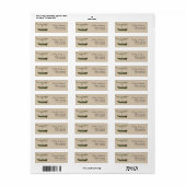 Green Canoe + Evergreen Branch Address Label (Vorne)