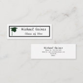 Green Cap - Name des Abschlusses Karten einfügen (Vorne/Hinten)