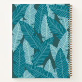 Green Cap Pink Stripes Palms Graduation Guest Book Notizblock (Rückseite)