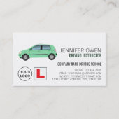 Green Car, Fahrschule/Lehrerberuf Visitenkarte (Vorderseite)