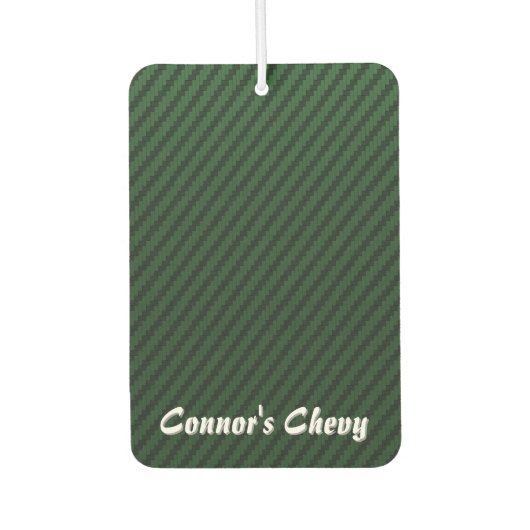 Green Carbon Fiber Style Autolufterfrischer (Vorderseite)