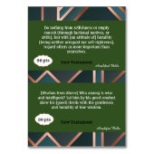Green Card für Spiel Tischnummer (Rückseite)