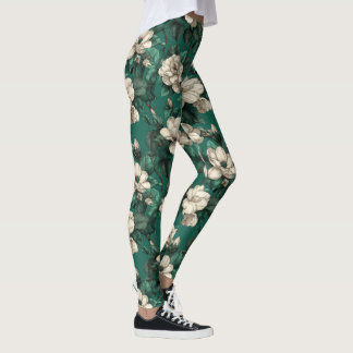 Green Cardio Gardenien Glanz Geschenk Für Leggings