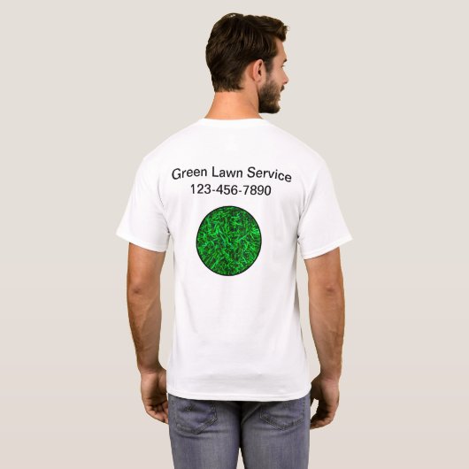 Green Care Business Logos arbeiten Tee Shirts (Schwarz voll)