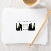 Green Carnation Address Labels für Gay Wedding Adressaufkleber (Insitu)