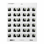 Green Carnation Address Labels für Gay Wedding Adressaufkleber (Vorne)