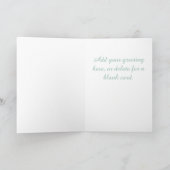 Green Carnation Card Karte (Innenseite)