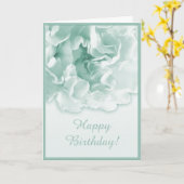 Green Carnation Card Karte (Gelbe Blume)