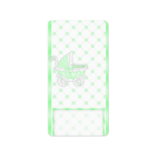 Green Carriage Hersheys Miniatur Candy Bar Packung Adressaufkleber (Vorne)