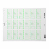 Green Carriage Hersheys Miniatur Candy Bar Packung Adressaufkleber (Vorne)