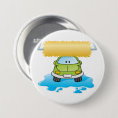 Green Cartoon Car Wash Happy Little Car Button (Vorne & Hinten)