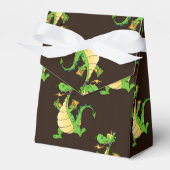 Green Cartoon Dragon Pattern Geschenkschachtel (Vorderseite)