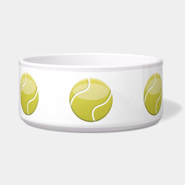 Green Cartoon Tennis Balls Illustration Napf (Vorderseite)
