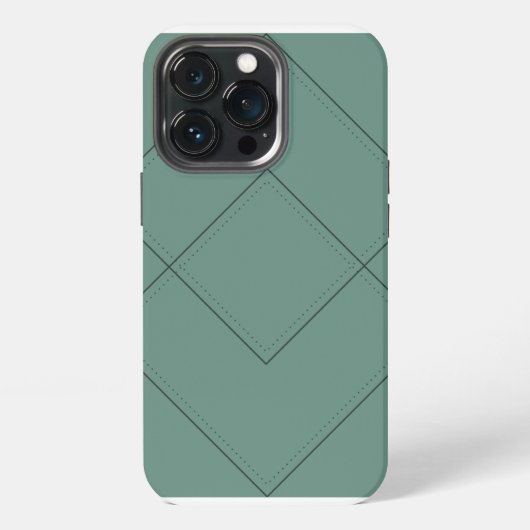 Green Case mit geometrischem Design iPhone Hülle (Hinten)