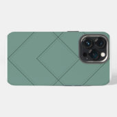 Green Case mit geometrischem Design iPhone Hülle (Rückseite (Horizontal))