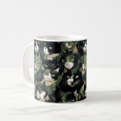 Green Cat Camouflage Kaffeetasse (Vorderseite Links)