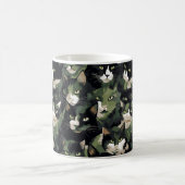 Green Cat Camouflage Kaffeetasse (Mittel)