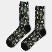 Green Cat Camouflage Socken (Linkes Detail)
