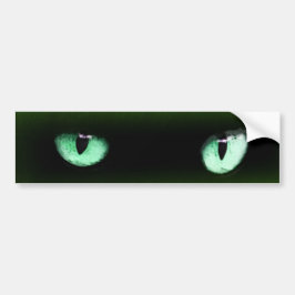 Green Cat Eyes Autoaufkleber