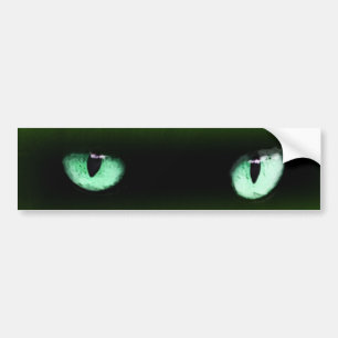 Green Cat Eyes Autoaufkleber