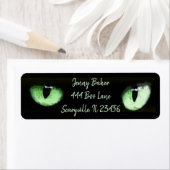 Green Cat Eyes Halloween Spooky Black (Insitu)