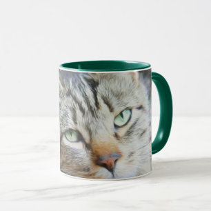 Green Cat Eyes Tasse