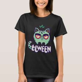 Green Cat Sprout T-Shirt