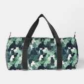 Green Cats Camouflage Muster Duffle Bag (Rückseite)