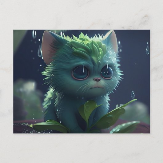 Green-Cats-Postkarten Postkarte (Vorderseite)