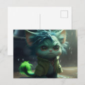 Green-Cats-Postkarten Postkarte (Vorne/Hinten)