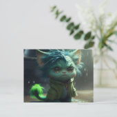 Green-Cats-Postkarten Postkarte (Stehend Vorderseite)