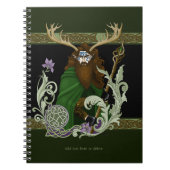Green Celtic Antlers Man  Notizblock (Vorderseite)
