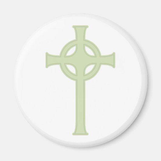 Green Celtic Cross Magnet (Vorne)