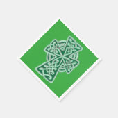 Green Celtic Cross Napkins Serviette (Ecke)