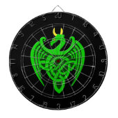 Green Celtic Dragon Dartboard Dartscheibe (vorne)