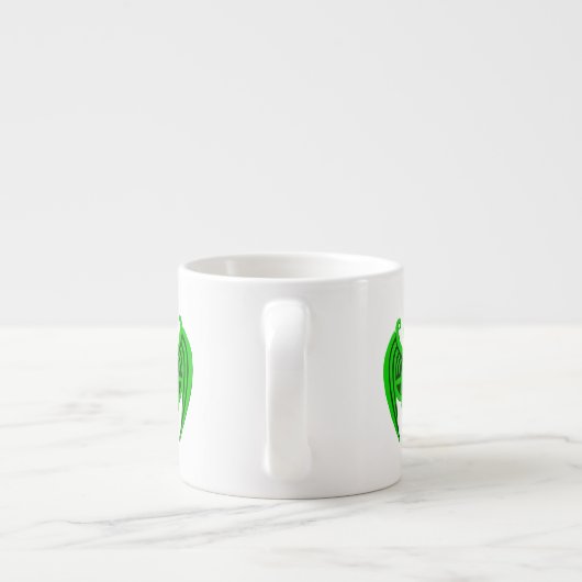 Green Celtic Dragon Espresso Tasse (Rückseite)
