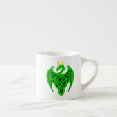 Green Celtic Dragon Espresso Tasse (Rechts)