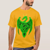 Green Celtic Dragon Long Sleeve Shirt (Vorderseite)
