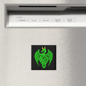 Green Celtic Dragon Magnet (In Situ (Geschirrspüler))