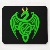 Green Celtic Dragon Mousepad (Vorne)